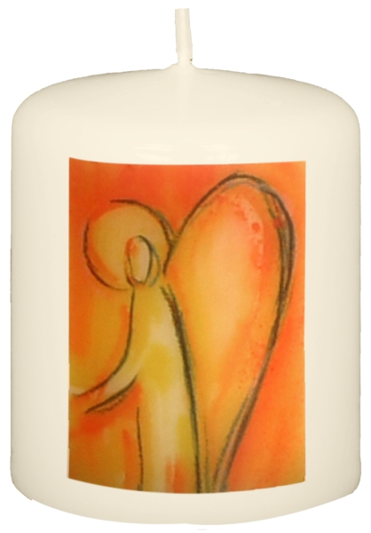 Engelkerze  60/50 mm, Dek. 2058 orange